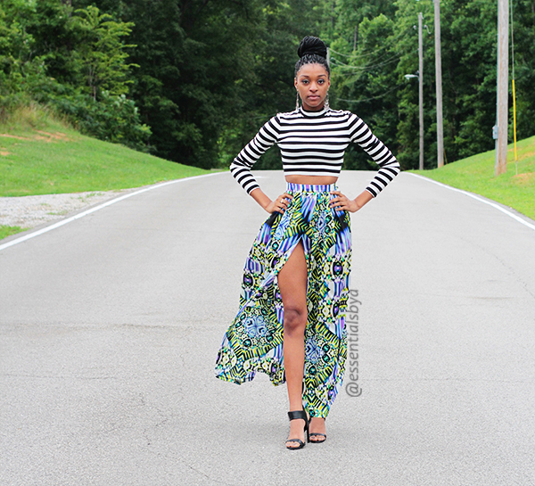 High Split Maxi Skirt