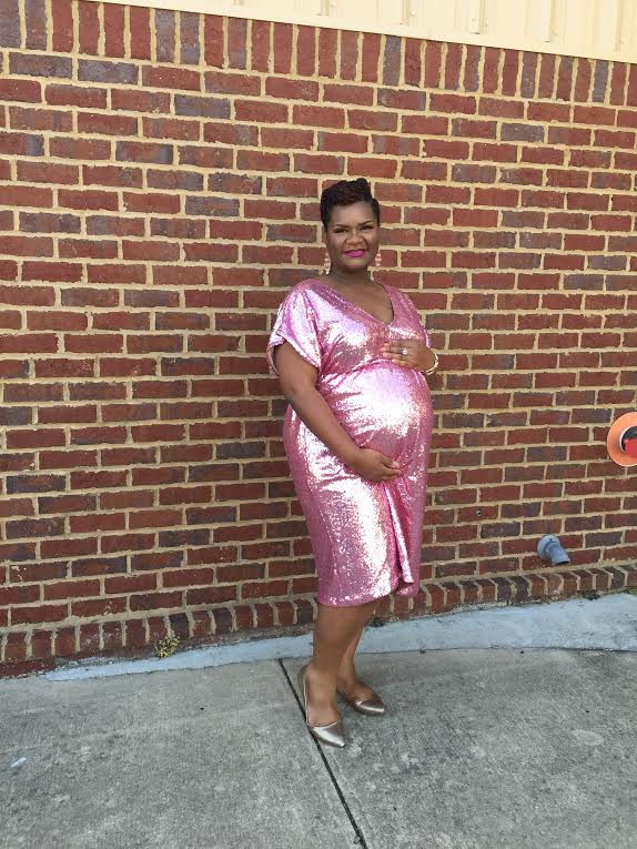 Sequin Maternity Dress